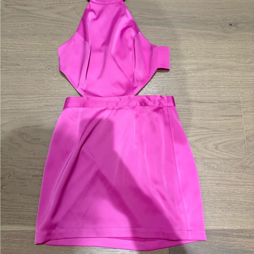 NBD Pink Backless Dress